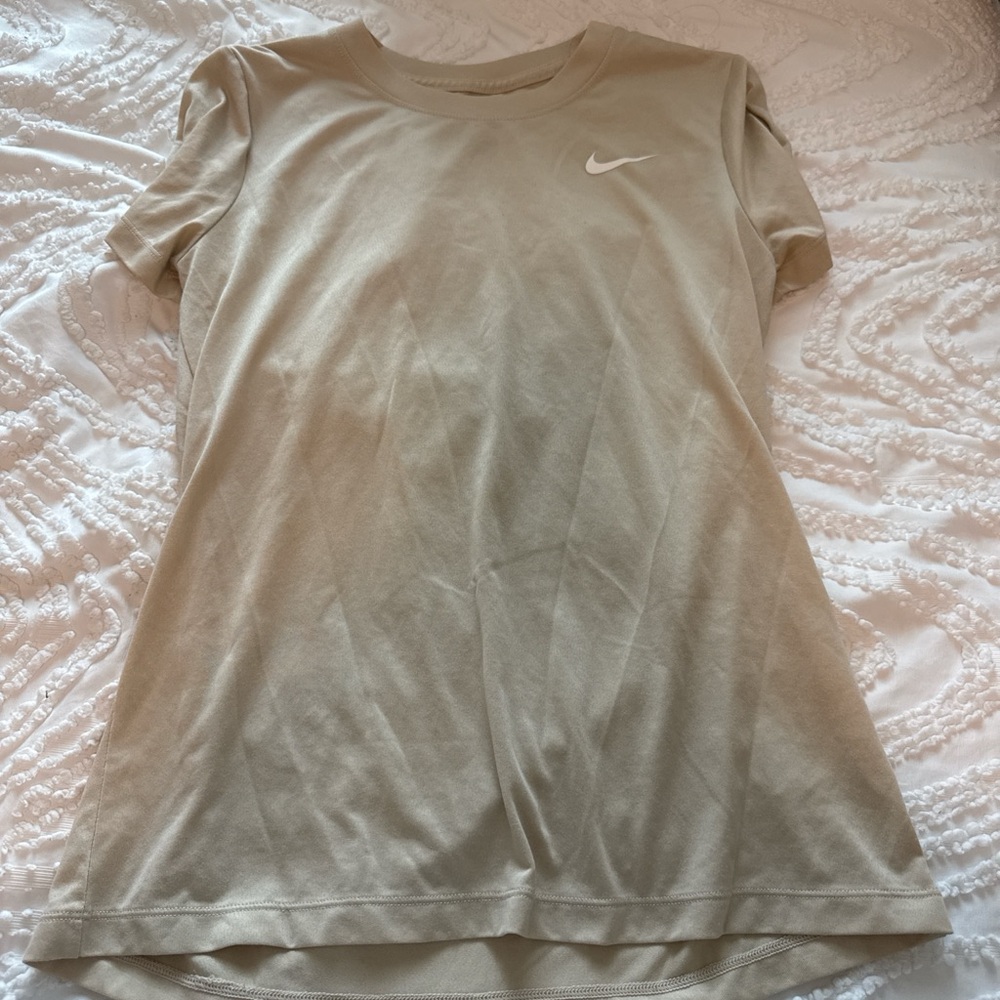 Nike Women's Short Sleeve Tee in Tan